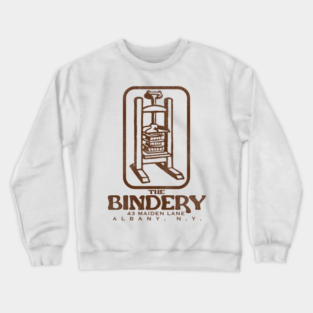 Defunct The Bindery Bookstore Albany New York Crewneck Sweatshirt by darklordpug